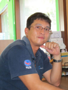 Photo of Pak Murfi co-owner of Bali Aqua dive center