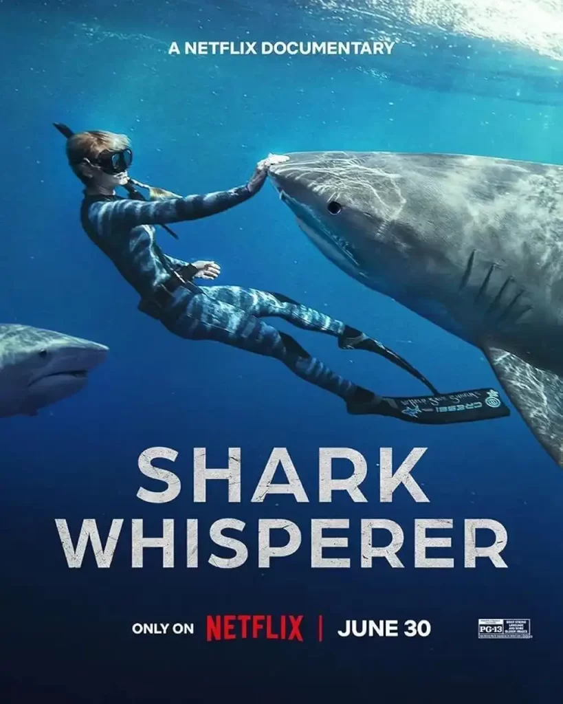 A Netflix documentary "Shark Whisperer" staring Ocean Ramsey