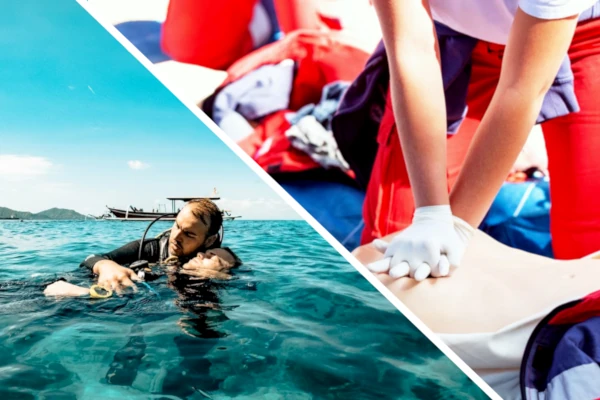 Padi rescue diver course in Bali with Emmergency first responder course certification